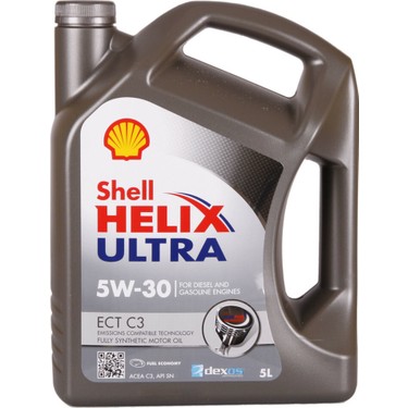 Shell Helix Ultra ECT C3 5W-30 Tam Sentetik Motor Yağı 5 Litre